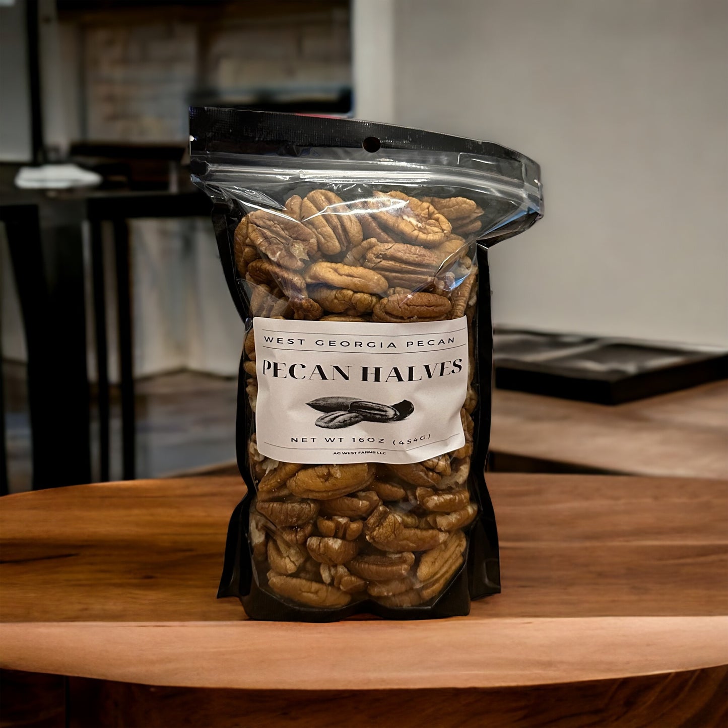 1 pound (X5 BAGS) Raw Georgia Pecan Halves