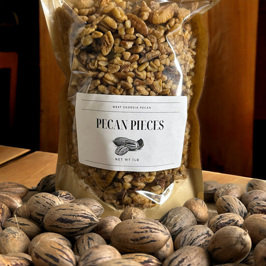 1 POUND BAG RAW GEORGIA PECAN PIECES