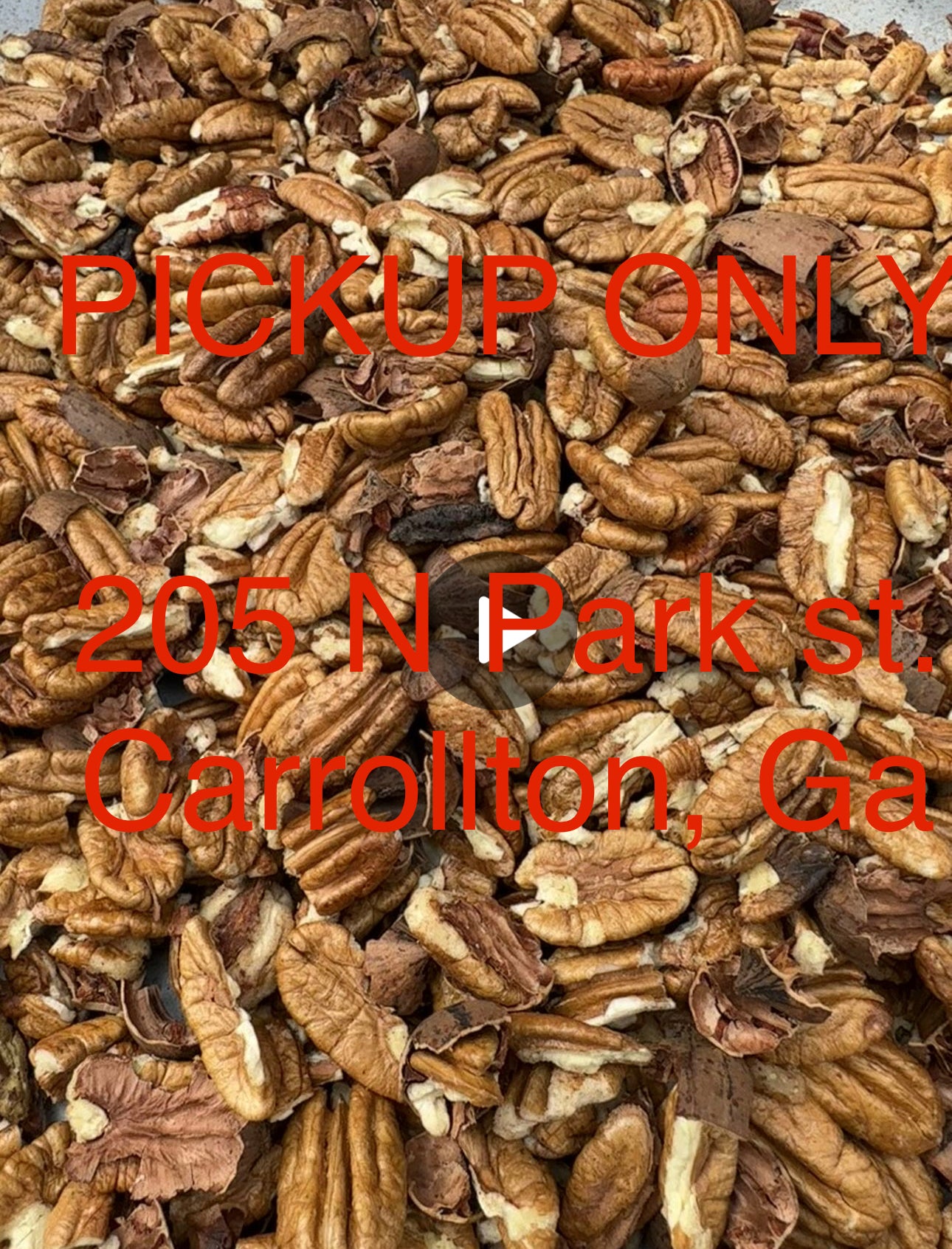 CARROLLTON, GA PICKUP 2 Pounds Pecan mix- PIECES AND HALVES