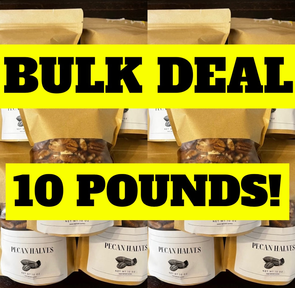 10 POUNDS *BULK* SHELLED HALVES! WEST PECAN